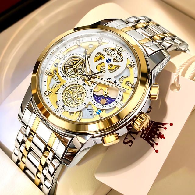 Waterproof Skeleton Luxury Quartz Men Watch - Image 3