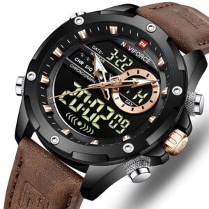 Dual Display Watch with LED Quartz Movement