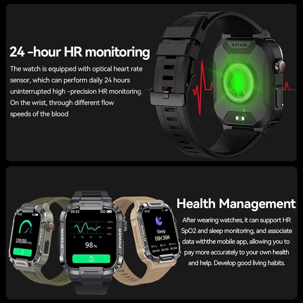 Outdoor Military Smart Watch - Image 4