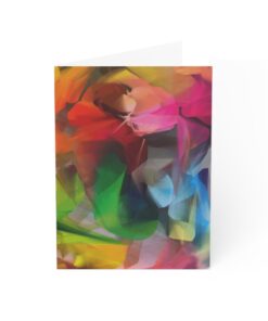 Alternative view of Abstract Color Burst Greeting Card — Blank Note Cards for Any Occasion (1/10/30/50 pcs)