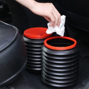 Folding Telescopic Car Trash Bin and Multifunctional Organizer