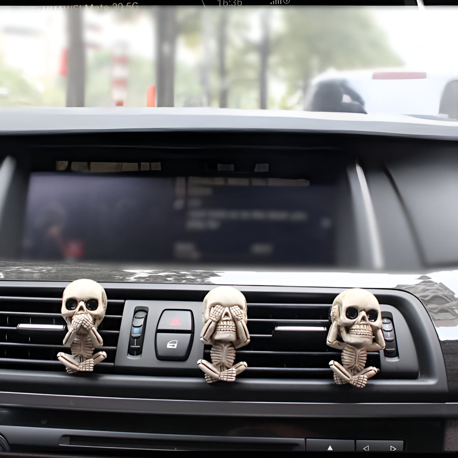 Skeleton Skull Car Air Freshener Vent Clip - Image 6