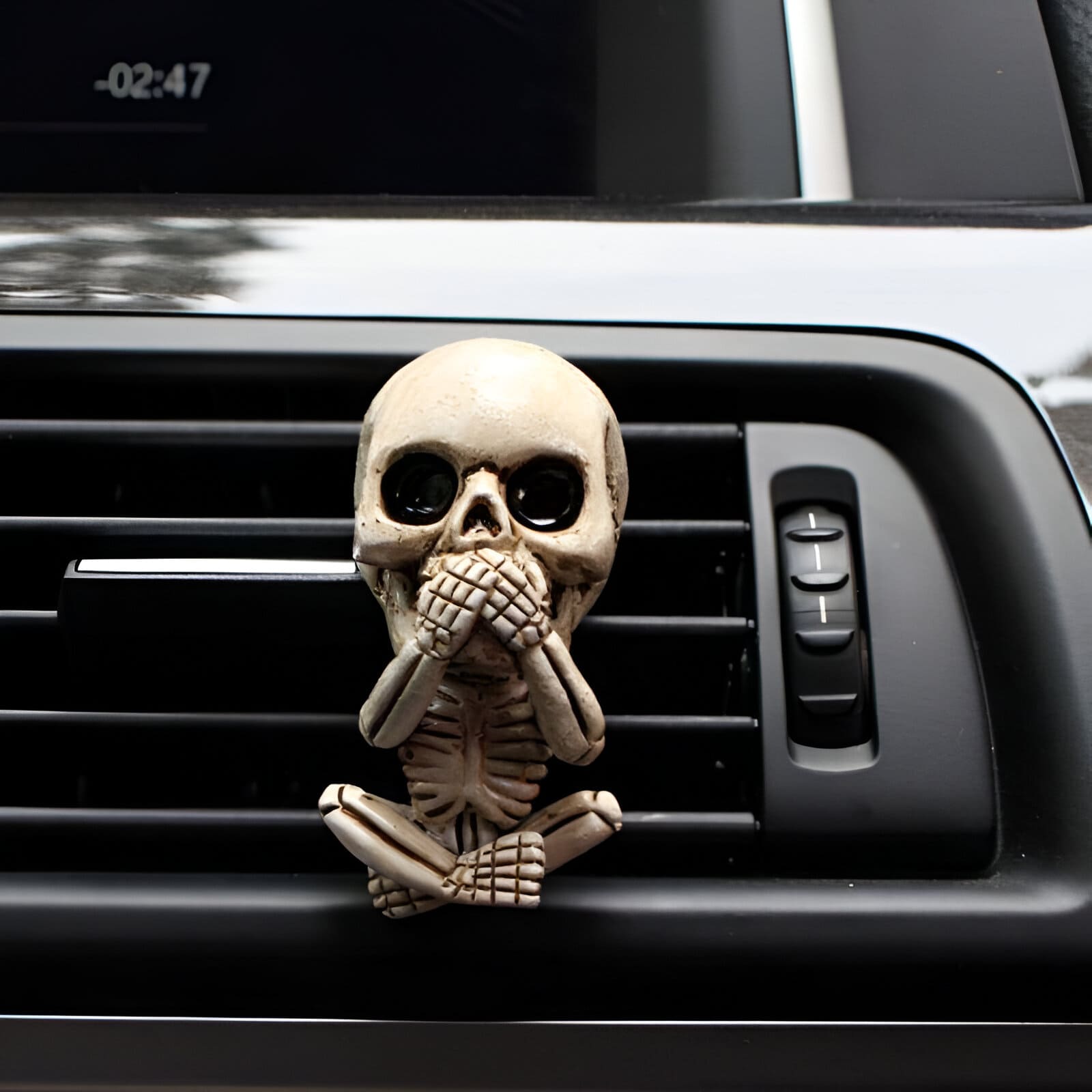 Skeleton Skull Car Air Freshener Vent Clip - Image 4