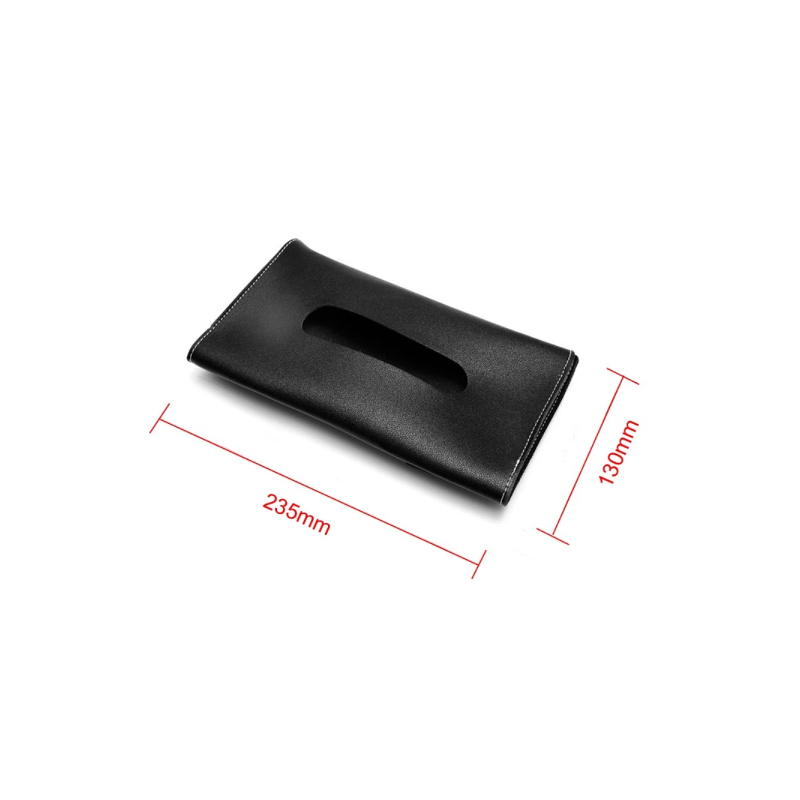 PU Leather Car Sun Visor Tissue Box Holder - Image 5
