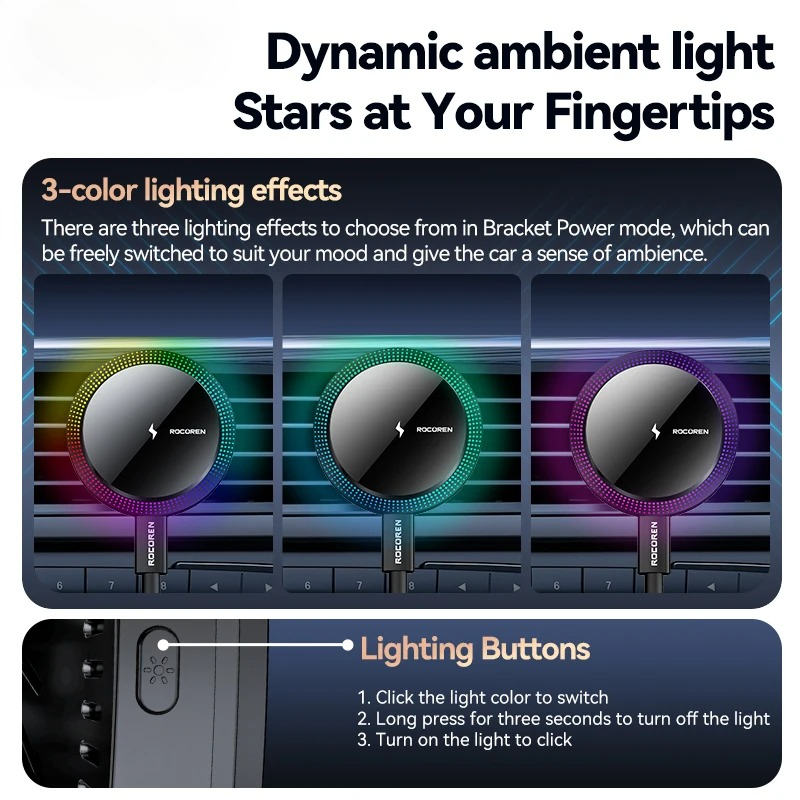 Magnetic Wireless Charger Car Mount - Image 4