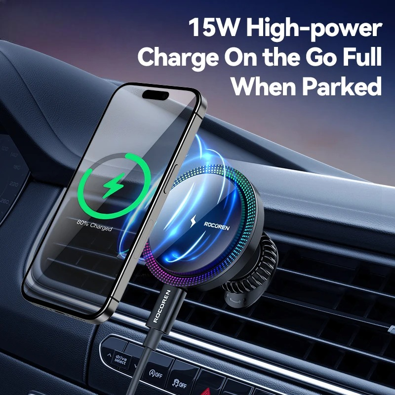 Magnetic Wireless Charger Car Mount - Image 2