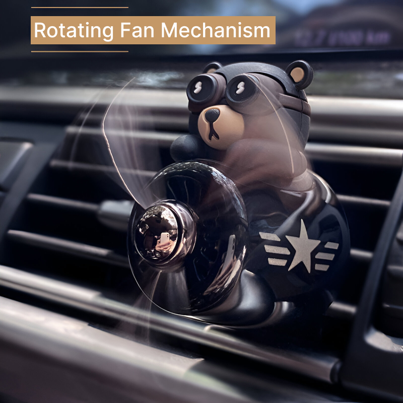 Rotating Car Air Freshener with Ocean Fragrance - Image 3