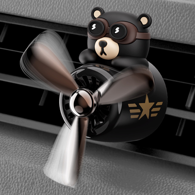 Rotating Car Air Freshener with Ocean Fragrance