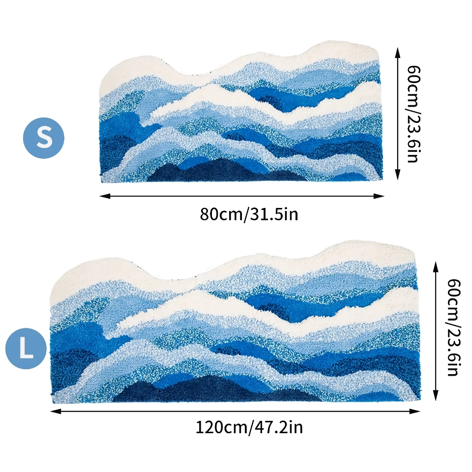 Fluffy Ocean Wave Rug for Bedroom and Living Room - Image 6