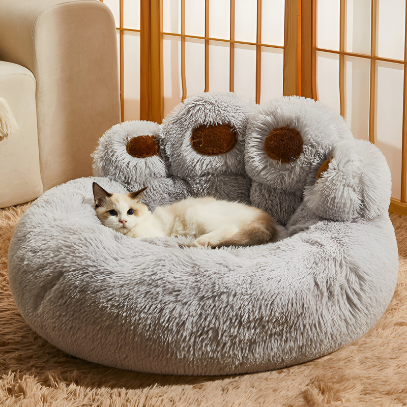 Warm Plush Dog Sofa Bed - Image 4