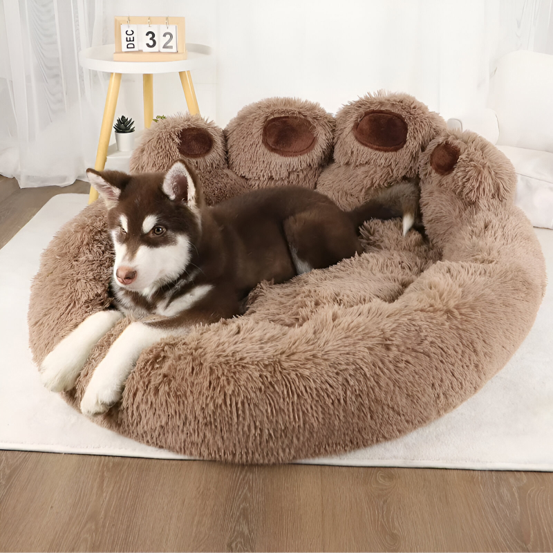 Warm Plush Dog Sofa Bed - Image 2