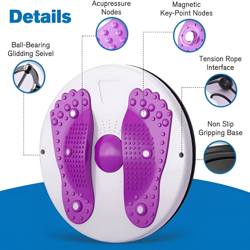 Waist Twisting Disc with Foot Massage for Fitness and Core Training - Image 4