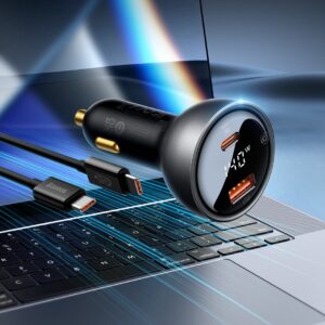 140W PD3.1 Car Charger for Apple MacBook, iPhone 16 & More