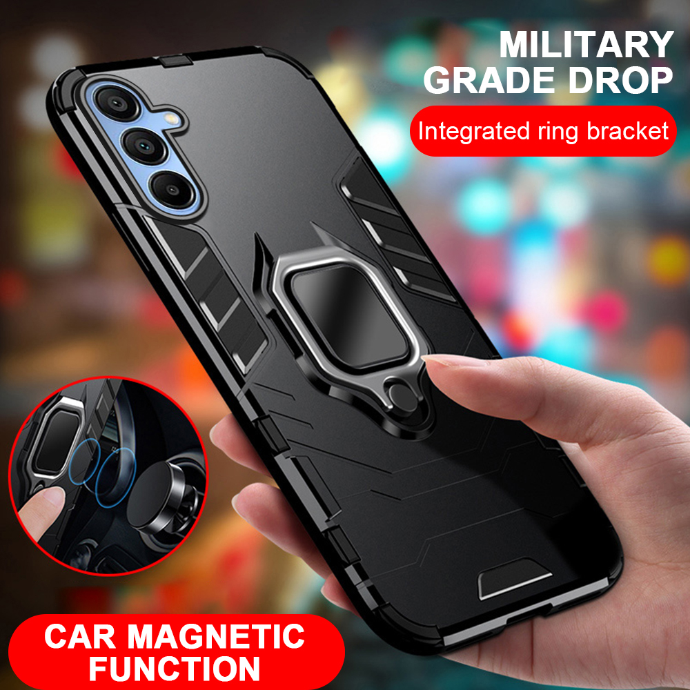 Military Grade Shockproof Armor Case with Magnetic Holder for Samsung Galaxy - Image 2