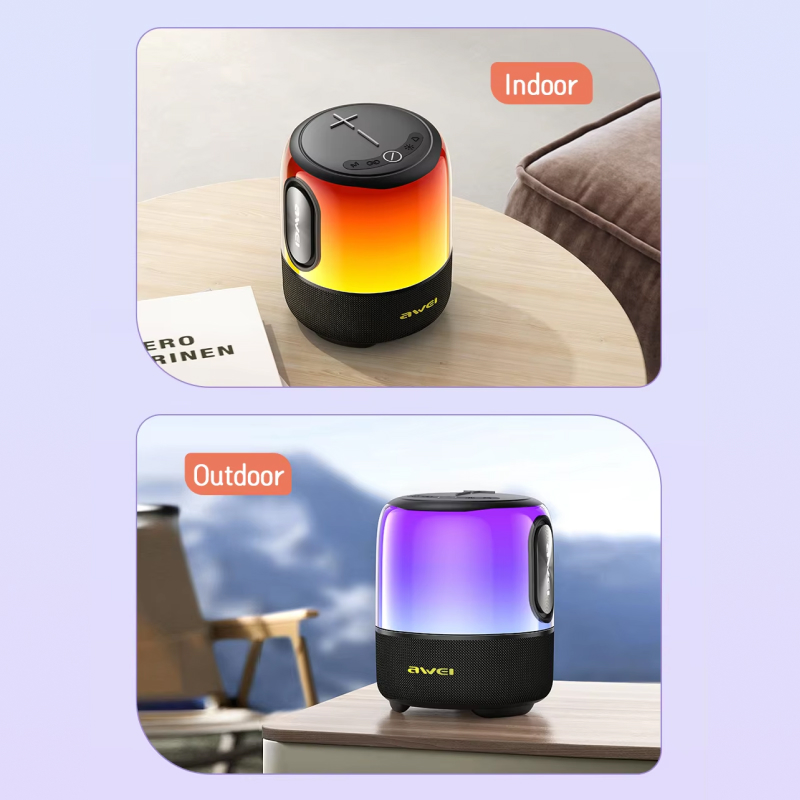 40W Portable Bluetooth Speaker with Waterproof Subwoofer & LED Lights - Image 6