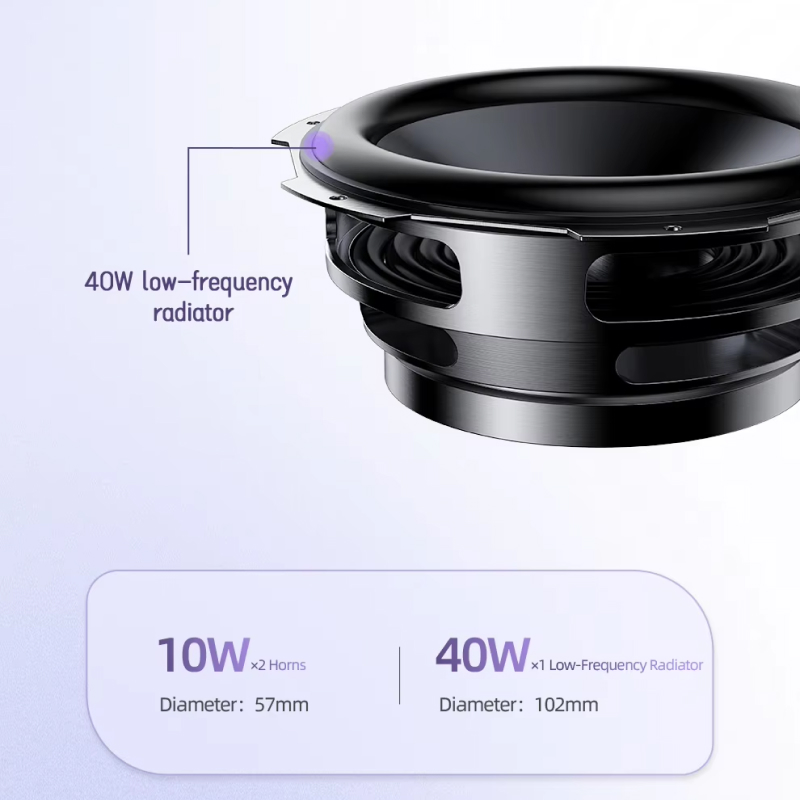 40W Portable Bluetooth Speaker with Waterproof Subwoofer & LED Lights - Image 4