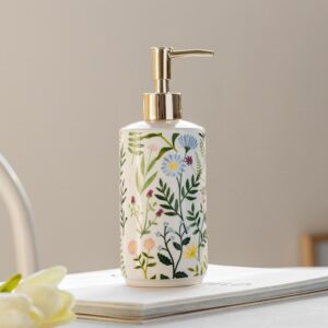 Elegant Ceramic Flower Soap Dispenser