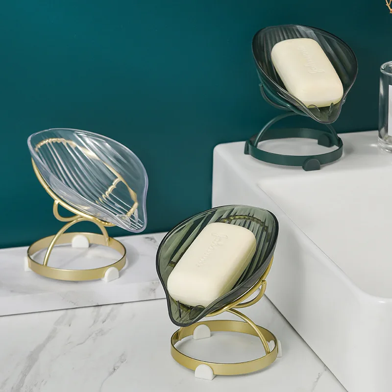 Elegant Leaf-Shaped Soap Dish Holder - Image 5