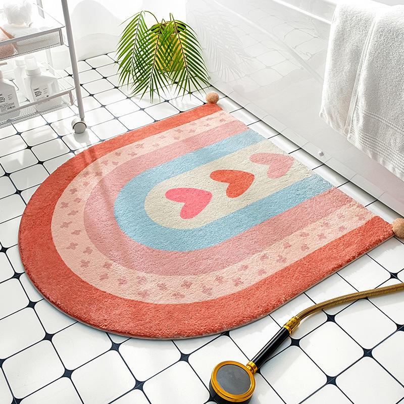 Nordic Luxury Semicircular Non-Slip Floor Mat
