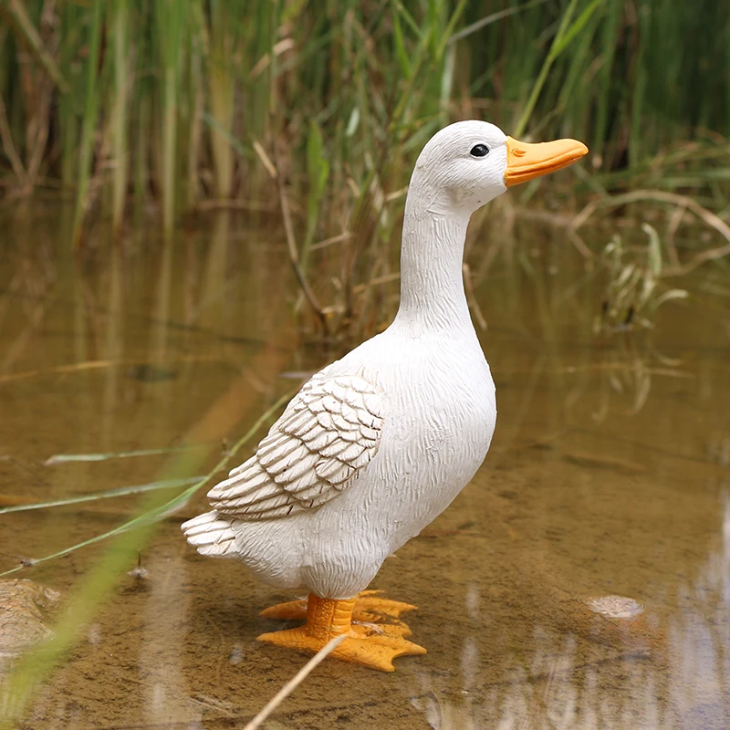 Charming Duck Figurine Sculptures for Home and Garden Decor - Image 4
