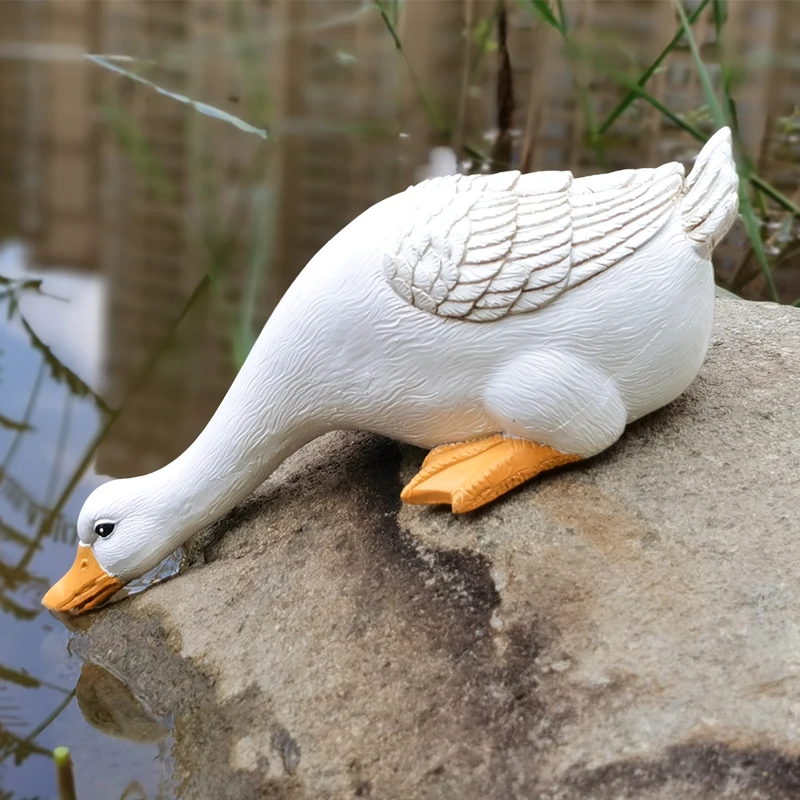 Charming Duck Figurine Sculptures for Home and Garden Decor - Image 6