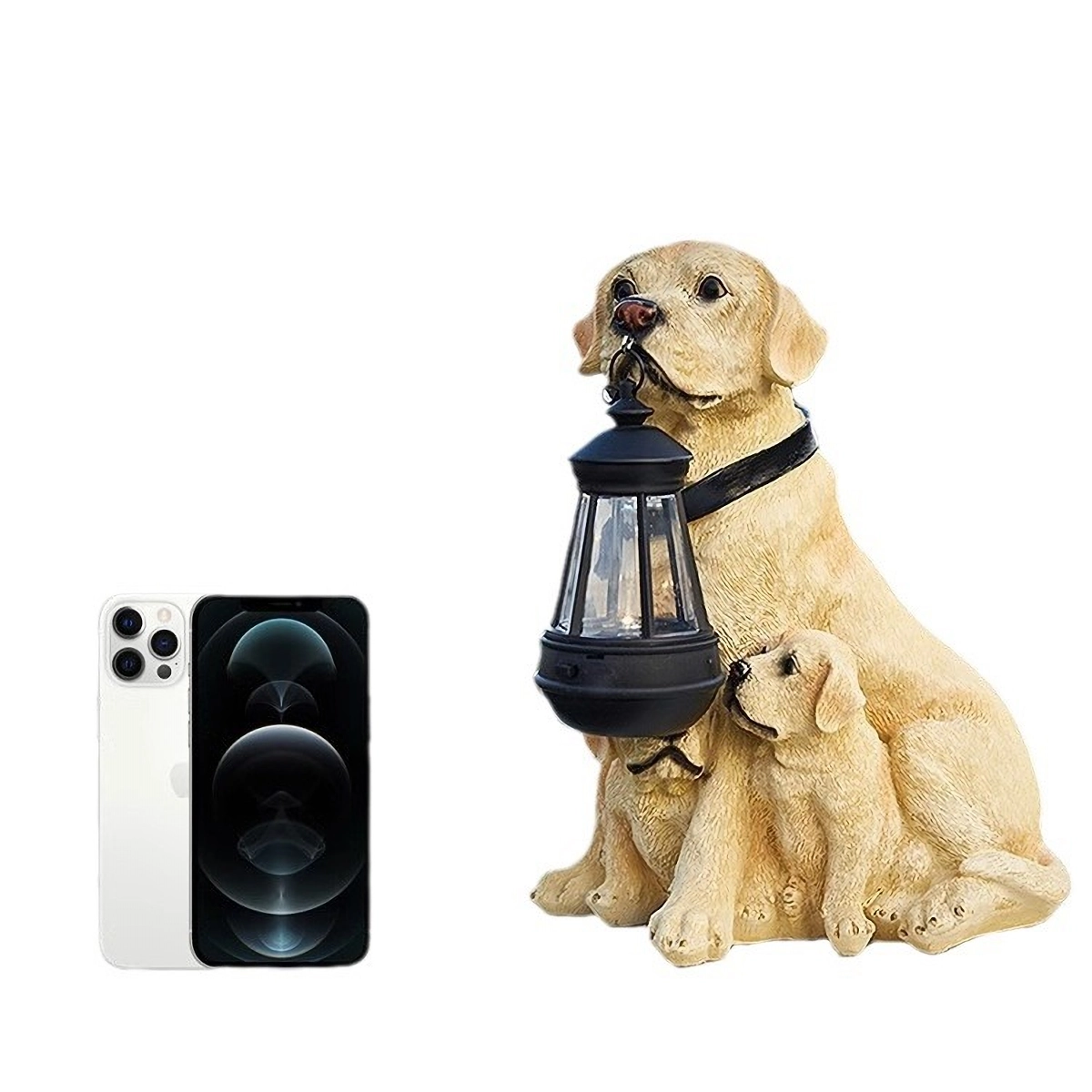 Solar Labrador Dog Statue - Image 4