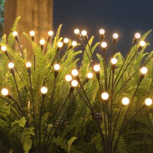 Solar-Powered Firefly Garden Lights