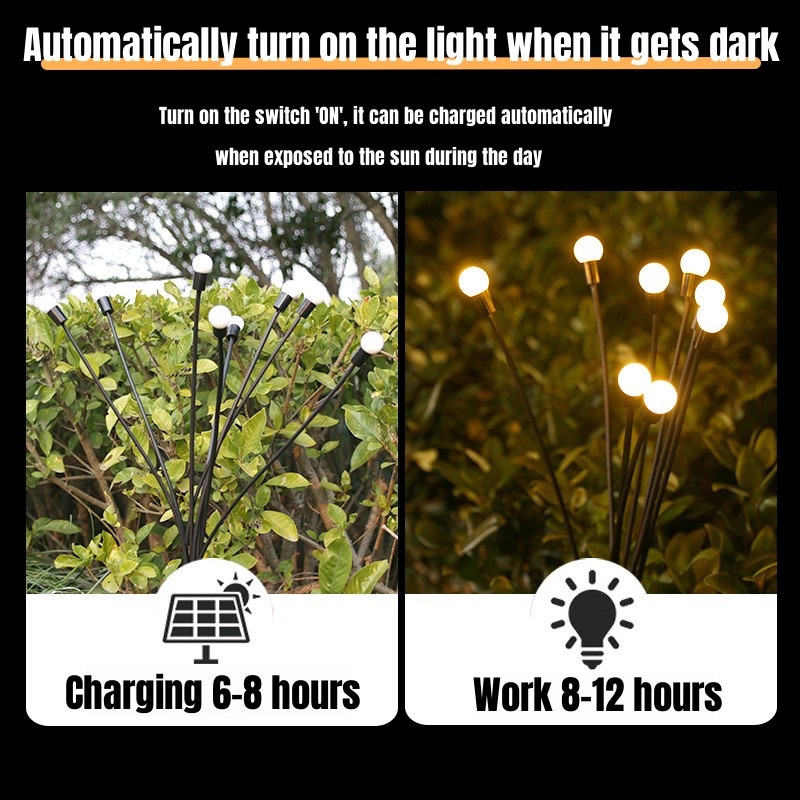 Solar-Powered Firefly Garden Lights - Image 3