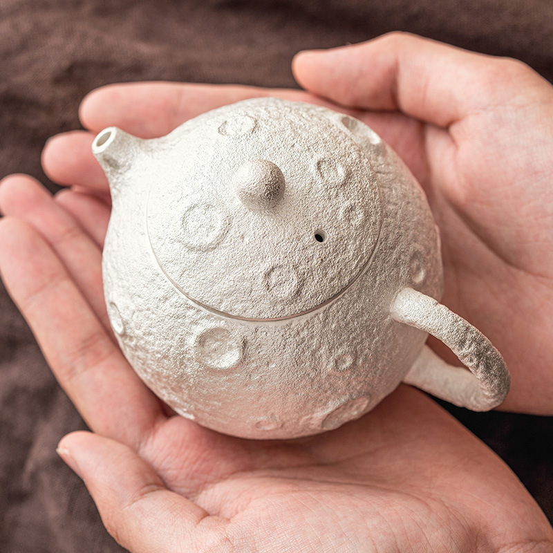 Gilded Silver Ceramic Teapot - Image 5