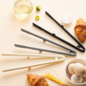 Food Grade Silicone Kitchen Tongs with Long Handle